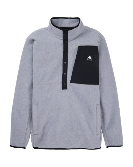 Burton Cinder Fleece Pullover M Gray Heather (Storlek XXL)