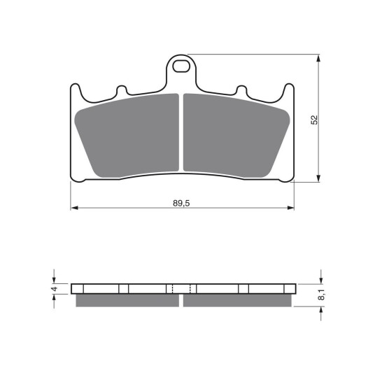 Goldfren Bremseklosser - Kawa/Suzuki+ Klosser front