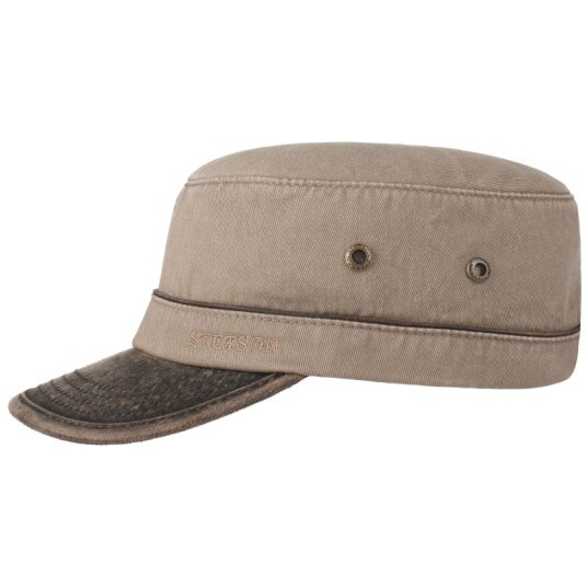 Stetson Army Cap Cotton L, Brown