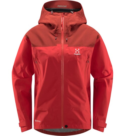 Hagl?fs Roc Flash Gtx Jacket Women Poppy Red/corrosion L