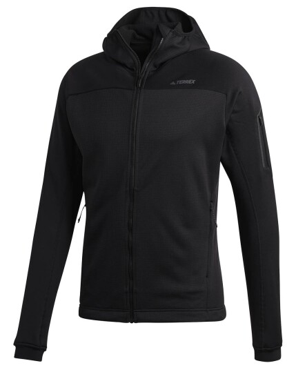 Adidas Stockhorn Hooded Fleece Jacket M Black (Storlek 46)