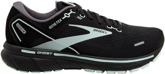 Brooks Ghost 14 Gtx Dame Black/Blackened Pearl/Aquaglass 40.5