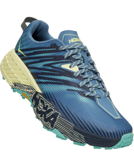 Hoka Speedgoat 4 Provincial Blue/Luminary Green 9 US Dame