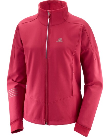 Salomon Lightning Warm Softshell Jacket W Rio Red (Storlek M)