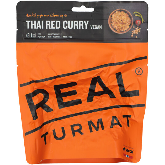 Real Turmat Thai Red Curry, frysetørket turmat 460 Gram Orange