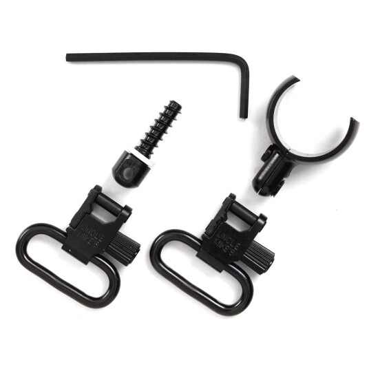 Uncle Mike´s Sling Swivel Magnum Band QD 115 SG-1 1" Black OneSize, Black