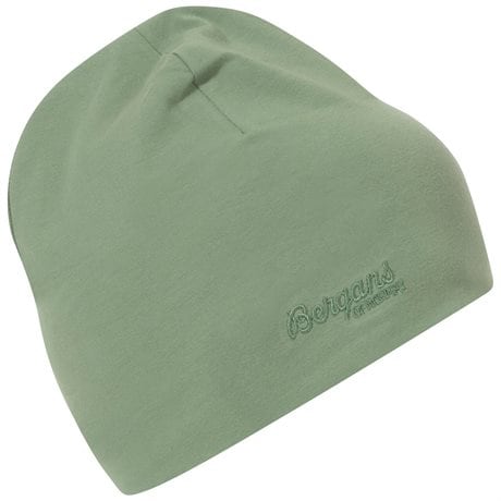 Bergans Youth Cotton Beanie Jade Green (#7F9178) Barn