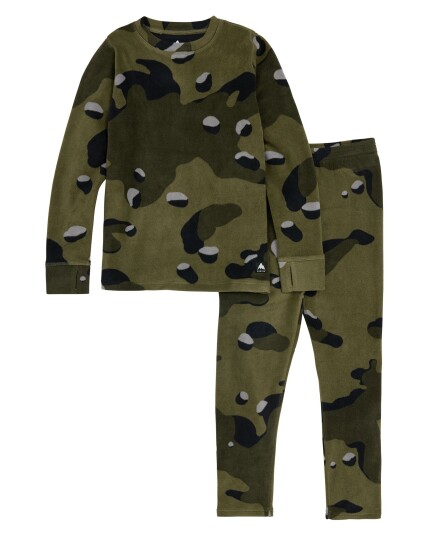 Burton Fleece Set JR Forest Moss Cookie Camo (Storlek XS)