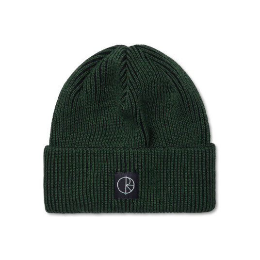 Polar Skateboards Polar Lines Merino Beanie Dark Green - One Size