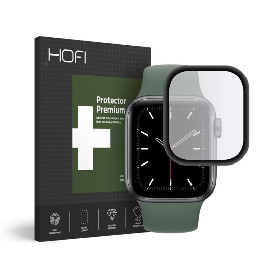 HOFI Apple Watch SE/6/5/4 (40mm) Hofi Hybrid Skjermbeskytter Gjennomsiktig med Svart kant