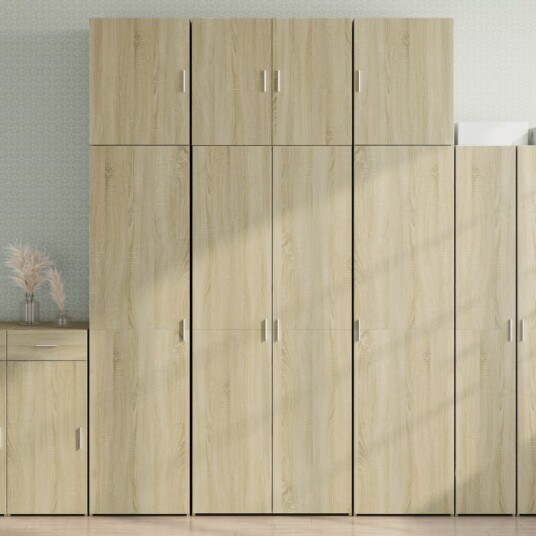  Highboard sonoma eik 80x42,5x249 cm konstruert tre