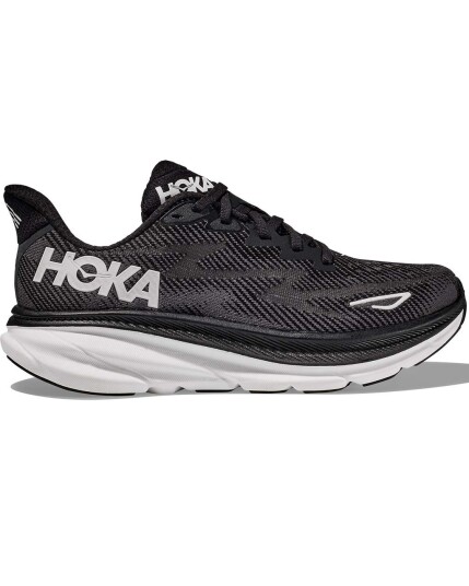 Hoka Clifton 9 Black/White 43 1/3