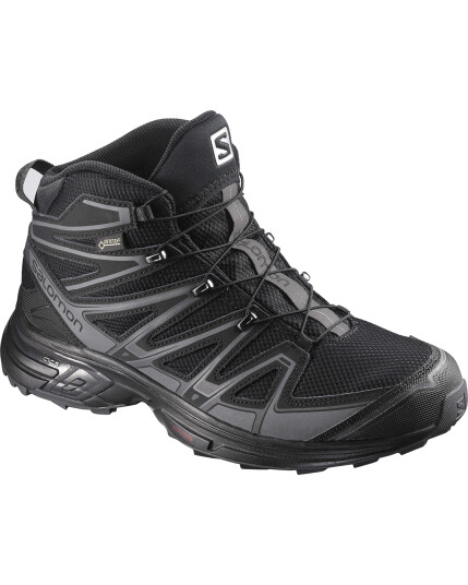 Salomon X-Chase Mid GTX Black/Black/Magnet (Storlek 11 UK)