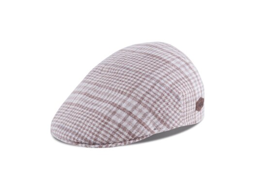 Mjm Country 40 Sixpence/flat Cap Beige Check M