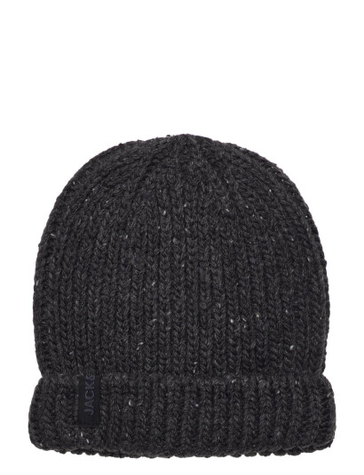 Jack & Jones Jaccliff Nap Beanie Jnr Black Jack & J S DARK GREY MELANGE S/M,L/XL