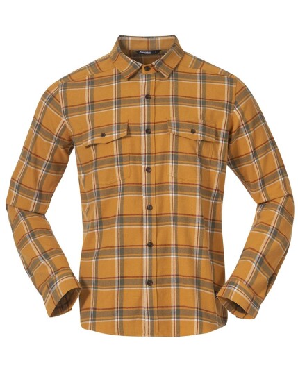 Bergans Tovdal Shirt M Golden Field/Green Mud Check (Storlek L)