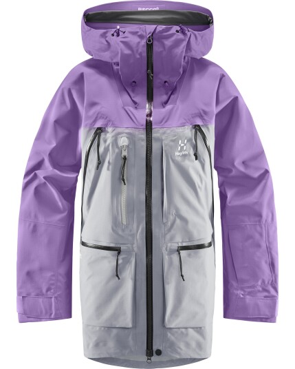 Haglöfs Vassi Gtx Pro Jacket W Concrete/Purple Ice (Storlek L)