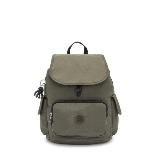 Kipling City Pack S liten ryggsekk Green Moss