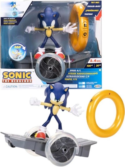 Sonic the Hedgehog radiostyrt Sonic Speed R/C som spinner 360 grader