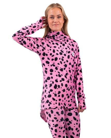 Eivy Icecold Gaiter Top W Pink Cheetah (Storlek S)