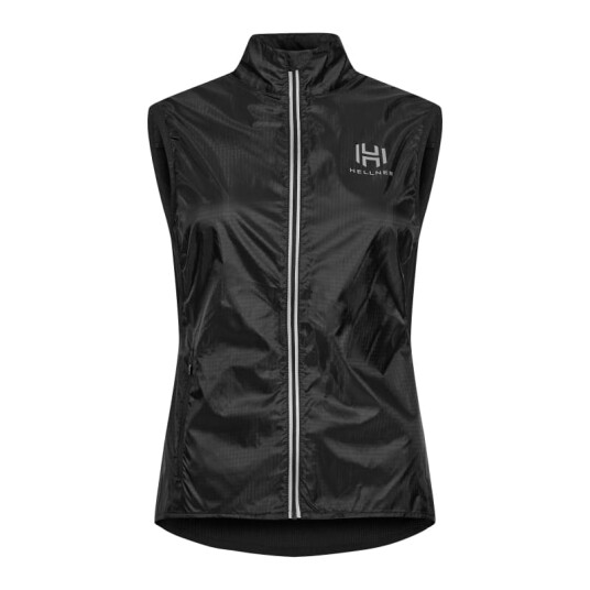 Hellner Biekkus Wind Vest Women's L, Black Beauty