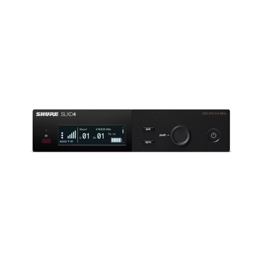 Shure Slx-D Single Channel Receiver Velg Frekvens