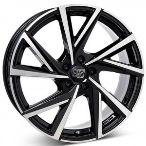 MSW 80 Black Polished 5x17 4x100 ET40 B54.1