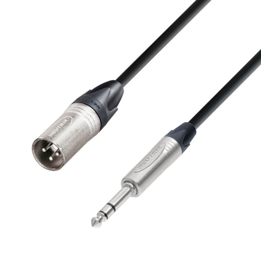 Neutrik XLR hann til 6,3 mm balansert jack  10m 