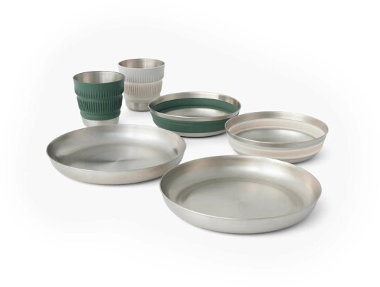 Sea To Summit Detour Dinnerware Set2 kopper, 2 skåler, 2 tallerkener