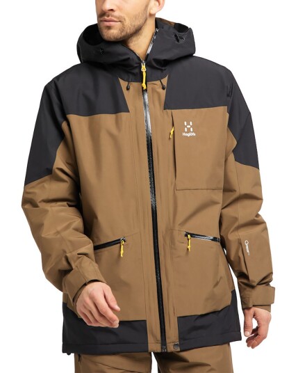 Haglöfs Lumi Insulated Jacket M Teak Brown/True Black (Storlek XL)