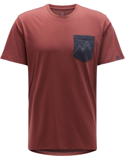 Haglöfs Mirth Tee M Maroon Red/Slate (Storlek L)