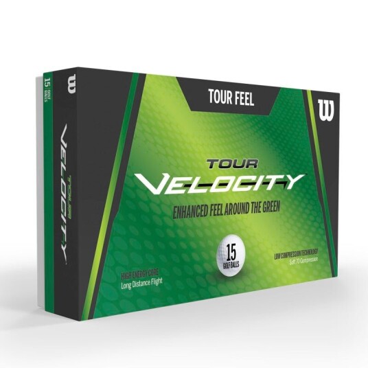 Wilson Tour Velocity Feel Golf Balls 15 Pack White