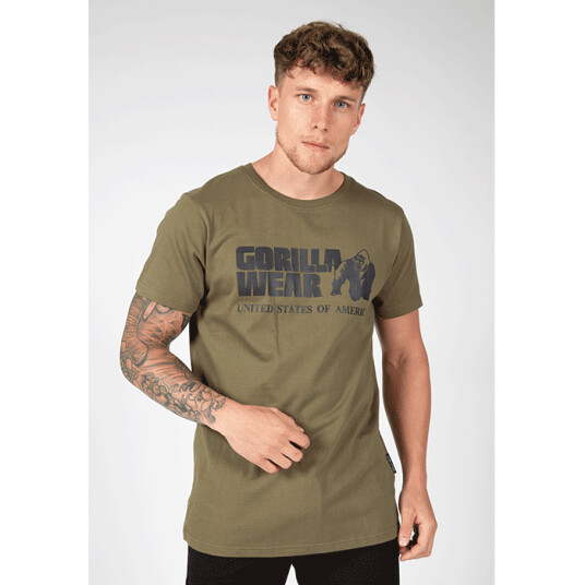 Classic T-Shirt, Army Green Grön Medium