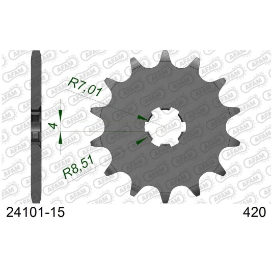 AFAM Framdrev 420 15T