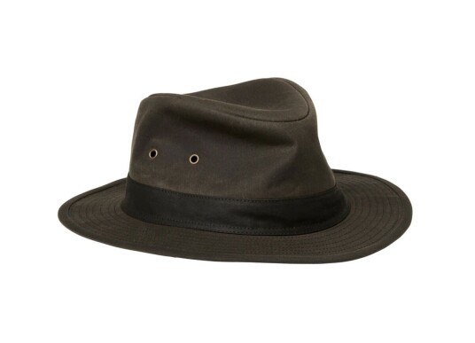 Chevalier Bush Waxed Cotton Hat Leather Brown 59