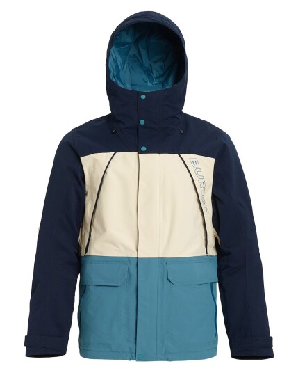 Burton Breach Jacket M Dress Blue/Almond Milk/Storm Blue (Storlek M)