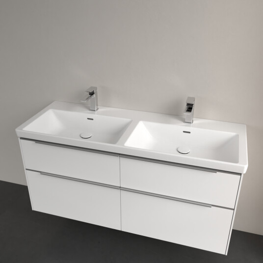 VILLEROY & BOCH SUBWAY 3.0 DOBBEL MØBELSERVANT 130X47 HVIT ALPIN