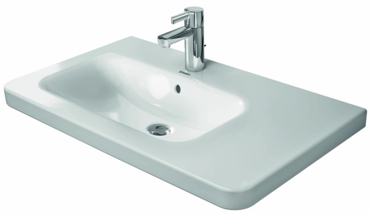 Duravit DuraStyle Møbelservant 800x480 mm, 1 bl.hull, m/o.l, Hvit m/WG