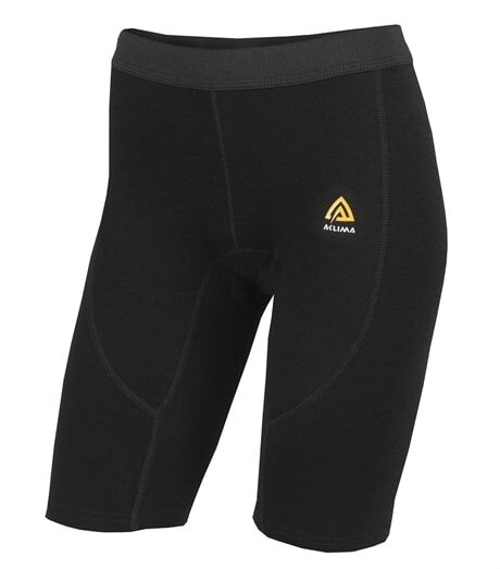 Aclima WarmWooLong Shorts, W's, Jet Black  Dame XS