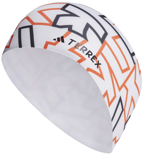 Adidas Terrex Aeroready Graphic Headband White/Semi Impact Orange/Black Men M/L, White/Semi Impact Orange/Black