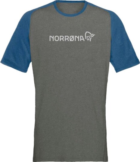 Norrøna Men's Fjørå Equaliser Lightweight T-Shirt XL, Mykonos Blue/Castor Grey