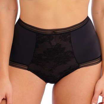 Fantasie Truser Fusion Lace High Waist Brief Svart Small Dame