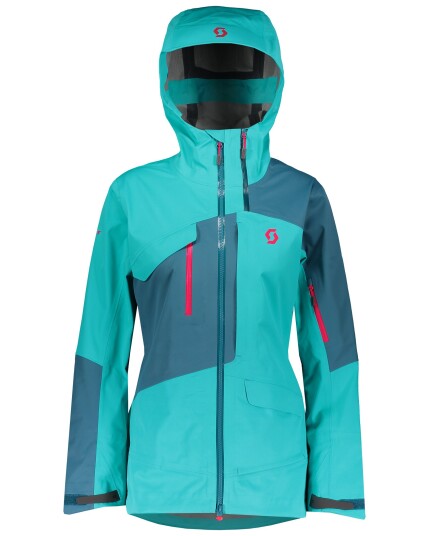 Scott Vertic 3L Jacket W Sky Blue/Dragonfly Green (Storlek XL)