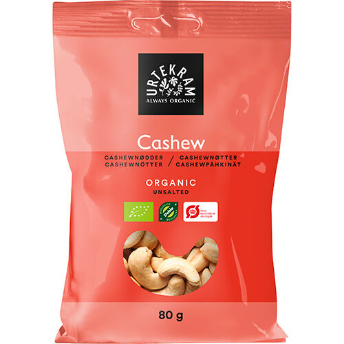 Urtekram Hele Cashewnøtter 80g 80g