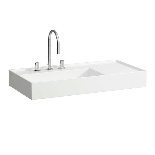 Kartell Laufen servant, 90x46 cm, venstre, hvit