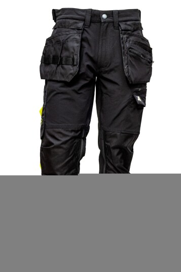 Bulldog 5196 Craft, Removable Hanging Pockets, Braut Stretch Pants, Black, 1 Piece, SBD-5196 44