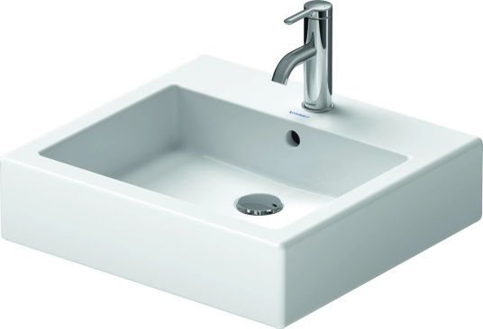 Duravit Vero Toppmontert Servant 500x470 mm, 1 bl.hull, u/o.l, Hvit m/WG