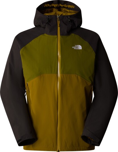 The North Face Men's Stratos Hooded Jacket Moss Green/Forest Olive/TNF Black S