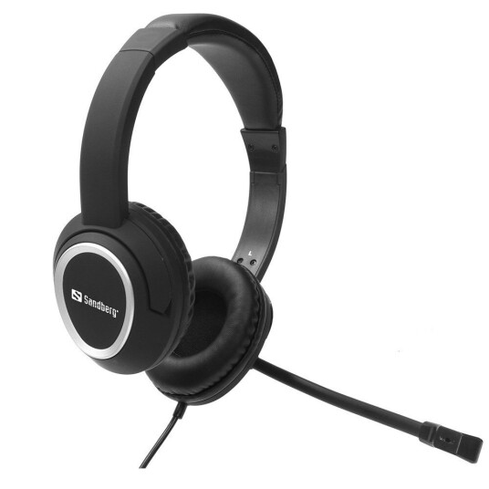 Sandberg MiniJack Chat On-Ear Headset Svart