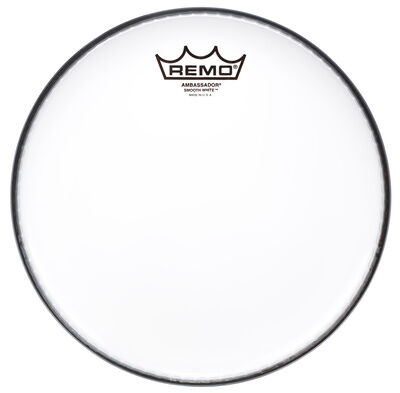 Remo 10"" Ambassador Smooth Hvit